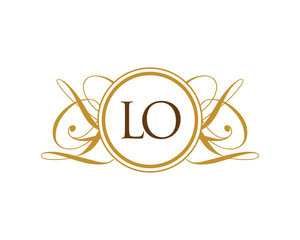 LO Luxury Ornament Initial Logo