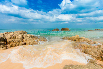 Thailand tropical beach ,Patong Beach evenin glight