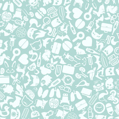 vector background of the veterinary icons