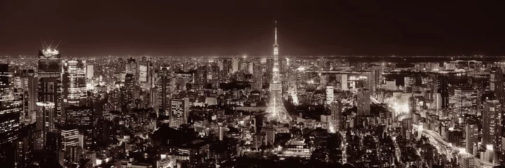 Raamstickers Tokyo Skyline © rabbit75_fot