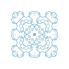 Vector ornamental white background with oriental pattern style