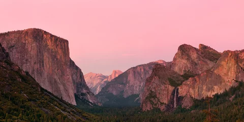 Wandcirkels aluminium Yosemite-vallei © rabbit75_fot