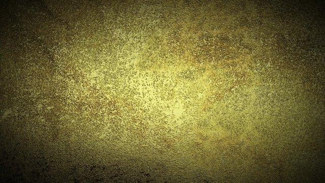 Grunge gold metal background. Camera moved