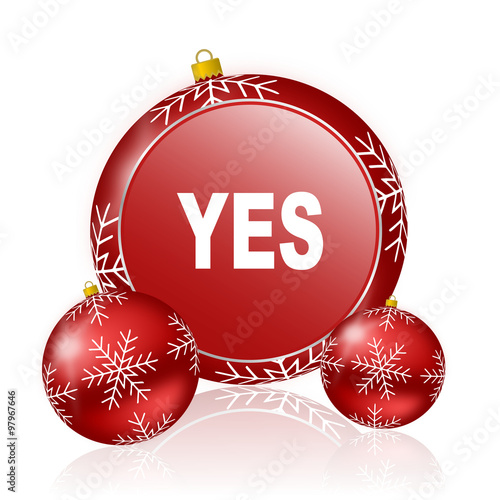 "yes christmas icon" Stock photo and royaltyfree images on