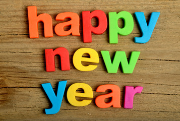 Happy New Year word