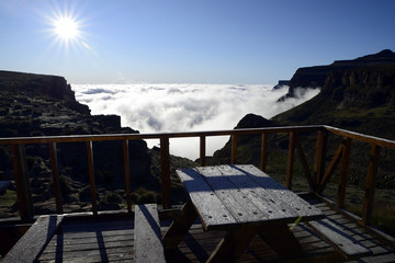 Sunrise over Sani Pass, Lesotho