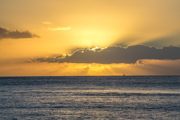 Sunset evening ocean