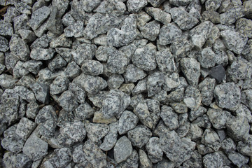 Gravel used in construction.