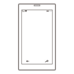 Windows phone or vector smart phone 