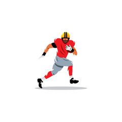 Fototapeta na wymiar American football athlete. Vector Illustration.
