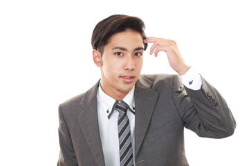 笑顔のビジネスマン