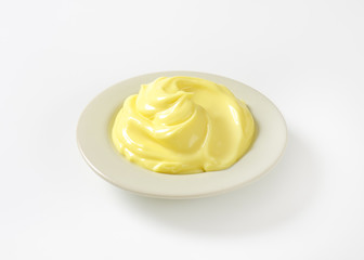 plate of mayonnaise