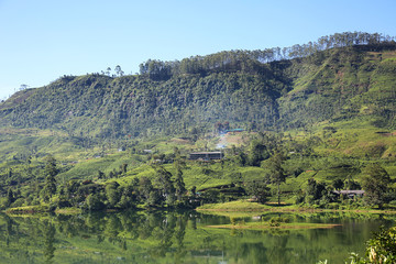 Fototapeta na wymiar Castlereigh Reservoir Sri Lanka