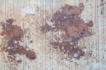 ground texture background with rust line on surface floor