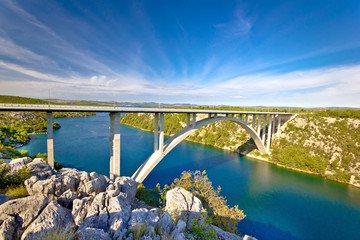Arch bridge over Krka river