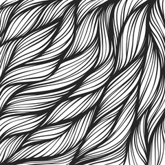Abstract hand-drawn hair pattern background