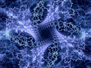 Abstract digitally generated image textured portal