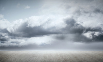 Fototapeta premium Wooden floor background