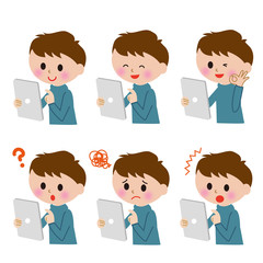 タブレット　男の子　バリエーション