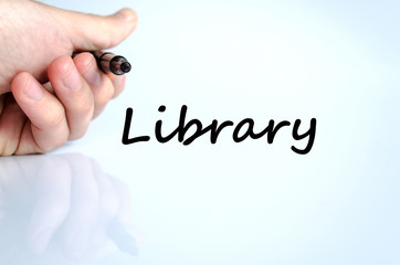 Library text concept