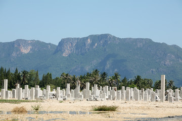 ground construction site.