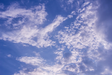 Beauty blue sky with clouds, Texture and background