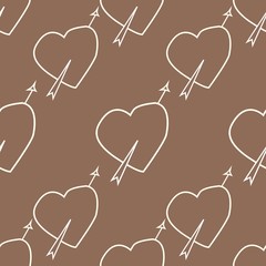 valentine seamless hearts pattern.