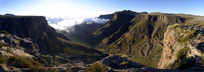 Sunrise over Sani Pass, Lesotho