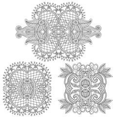 Ornamental paisley bandanna. Original design suitable for carpet, pillow, scarf, cushion.. 