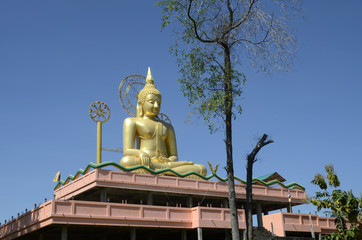 Buddhistische Tempel und Buddhastatuen in Thailand