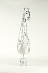 Fir-tree the toy decorated by a rope