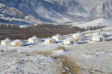 Yourt camp in the nature reserve Terelj, Mongolia