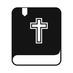 Obraz premium Bible single simple icon