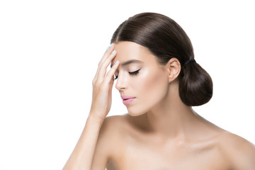 Fototapeta premium Beautiful girl with healthy skin