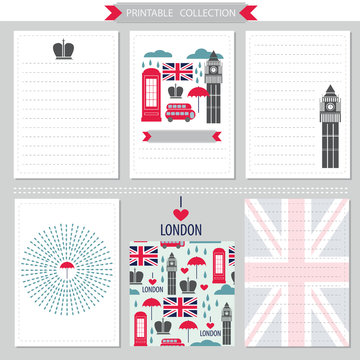 London United Kingdom printable collection 