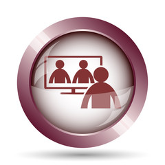Video conference, online meeting icon