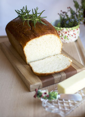 Homemade white bread