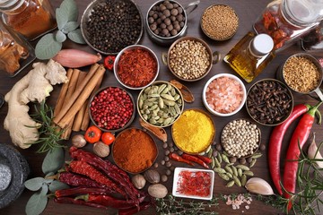 Spices and herbs.