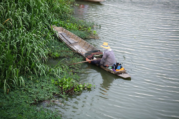 fisherman in a boat.