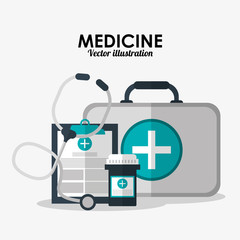 Medical care icons design 