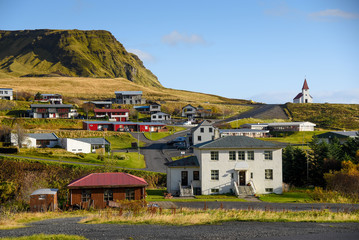 Fototapeta na wymiar Vik, little town in Southern Iceland