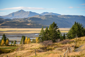 Fototapeta na wymiar scenic landscape in summer of Iceland