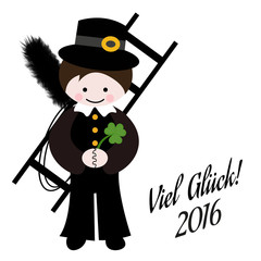 Obraz premium Silvester 2016 Schornsteinfeger