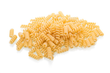 Uncooked italian pasta