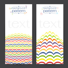 background Three concave curve Keelung many colors, orange, red,