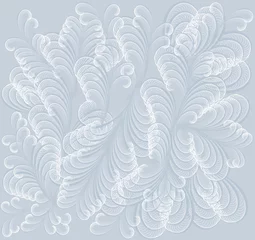 Foto op Plexiglas 3D Blauwe abstracte achtergrond met ijzige patronen.