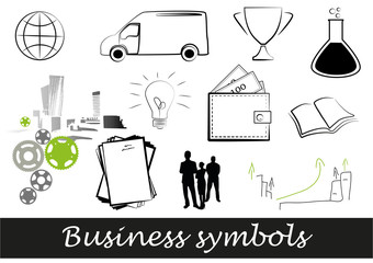business symbols - obrazy, fototapety, plakaty