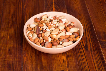 Assorted nuts in bowl