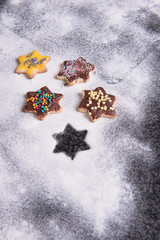 several christmas cookies ready to eat in advent