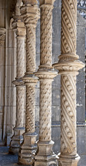 Gothic stone patterned Columns